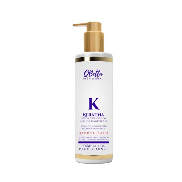 keratina Hidrolizada QBella Profissional 300ml