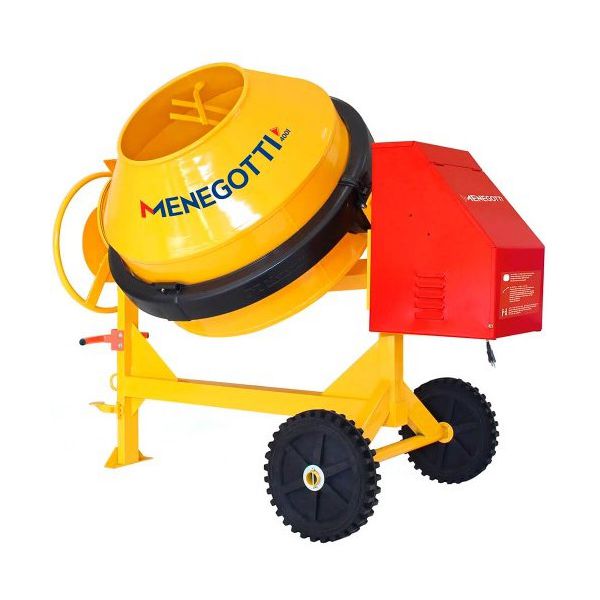 BETONEIRA MENEGOTTI 400L PROFISSIONAL RENTAL COM MOTOR MONOFÁSICO 110/220V - MENEGOTTI