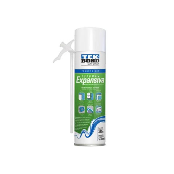 ESPUMA POLIURETANO EXPANSIVEL 500ML - TEK BOND