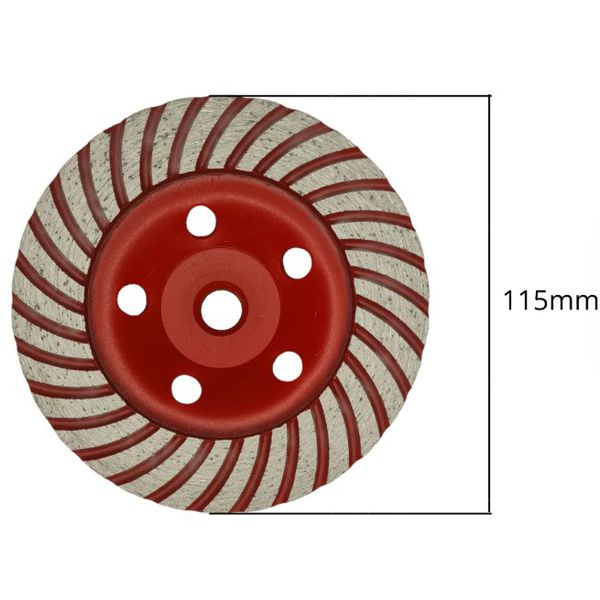 REBOLO DIAMANTADO DESBASTE 115MM.ROSCA M14X2 - ROCAST