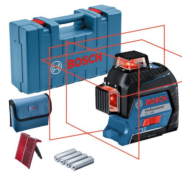 NIVEL LASER 080M(GLL3-80) COM MALETA SEM RECEPTOR 0601063S00 - BOSCH 
