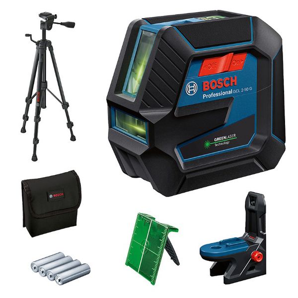NIVEL LASER 050M(GCL2-50G)VERDE COM PONTOS +TRIPE 0601066M01 - BOSCH 