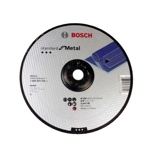 DISCO DESBASTE METAL 228X6,0 BOSCH STANDARD.