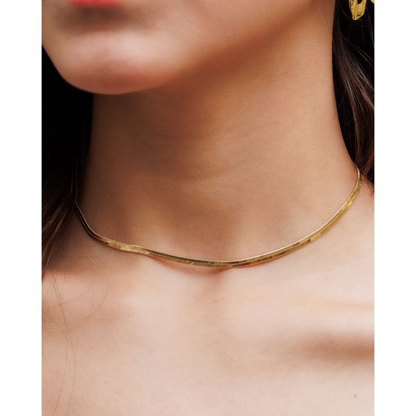 Choker Fita Dourada