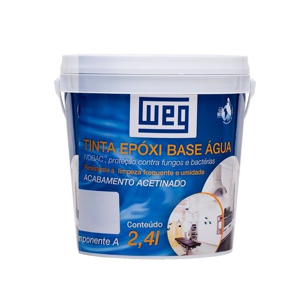 TINTA W-POXI HIDRO AVA 413 NOBAC BRANCO N9,5 2,4L COMPONENTE A