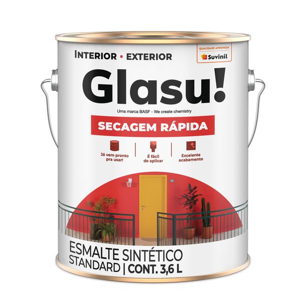 ESMALTE SINTÉTICO FOSCO GLASU 3,6L