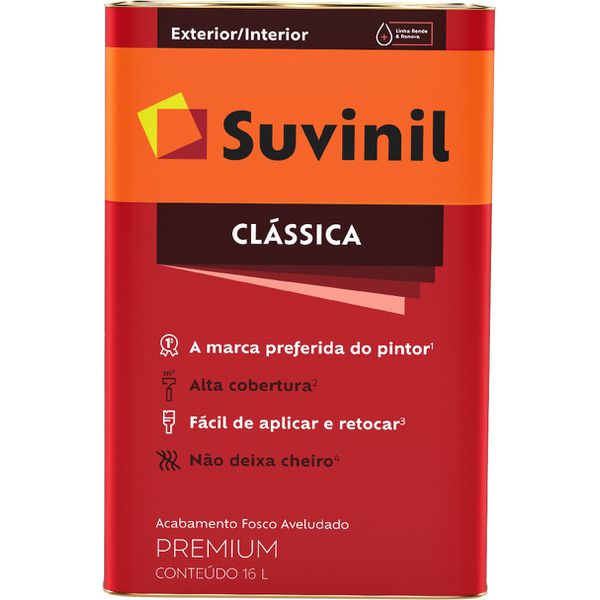 Tinta Acrílica Classica Fosco Branco Neve 18L