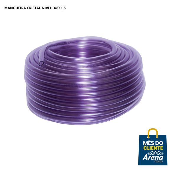 MANGUEIRA CRISTAL NÍVEL 3/8 x 1,5MM - METRO