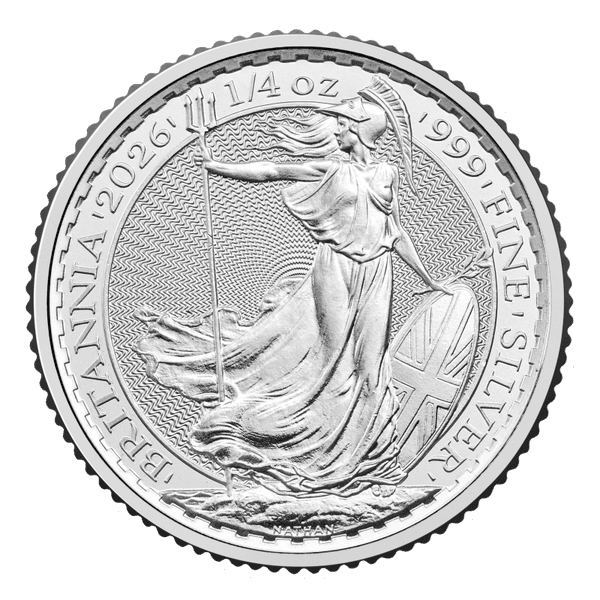  [pré-venda] Moeda de Prata 2026 British Britannia 1/4 oz Silver Coin BU