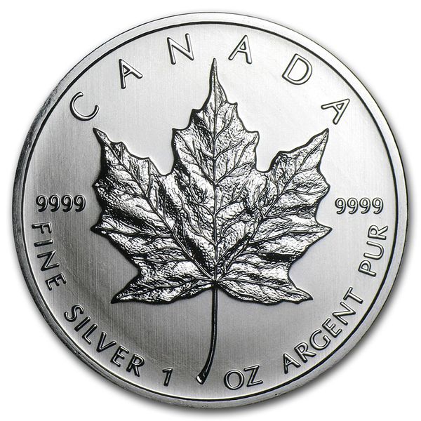 Moeda de Prata Canadian Silver Maple Leaf 1 Oz 2011