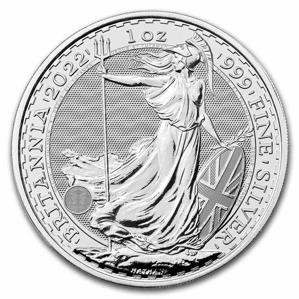 Moeda de Prata Great Britain 2022 - Britannia Ag 999 1 oz BU 