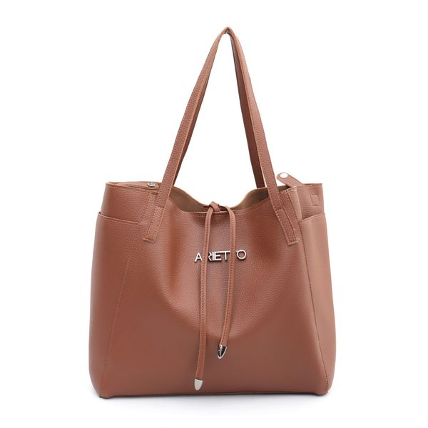 Bolsa Feminina Sacola Grande Antonela Caramelo