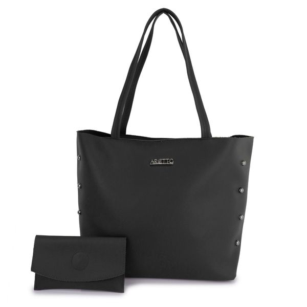 Bolsa Sacola com Necessarie Aline Preta