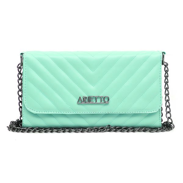 Bolsa Feminina Clutch Stela Verde Água