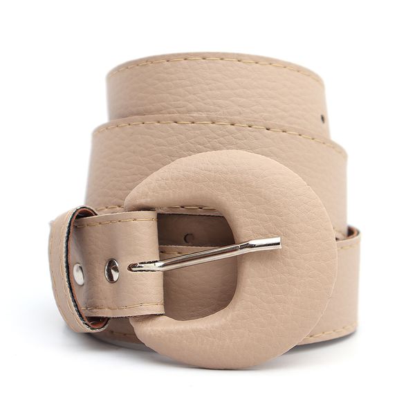 Cinto Feminina Fino Fivela Arietto Creme