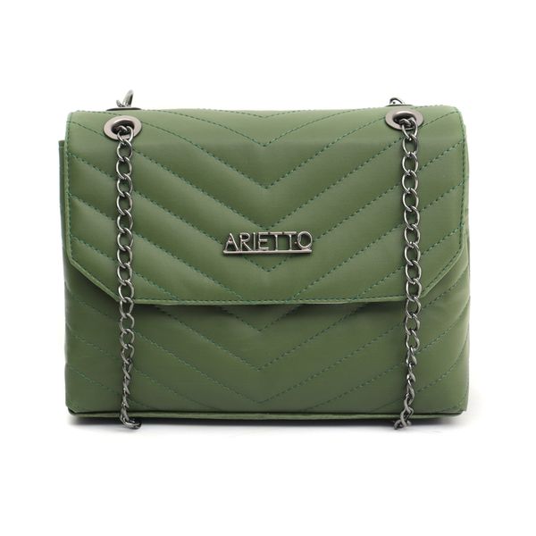 Bolsa Jade Com Alça de Corrente e Repartições Verde Militar