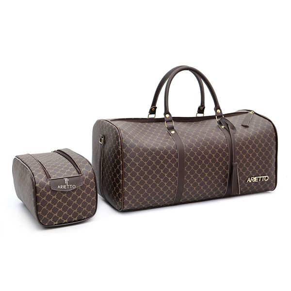 Kit Com Mala de Viagem Média e Necessarie Arietto Café