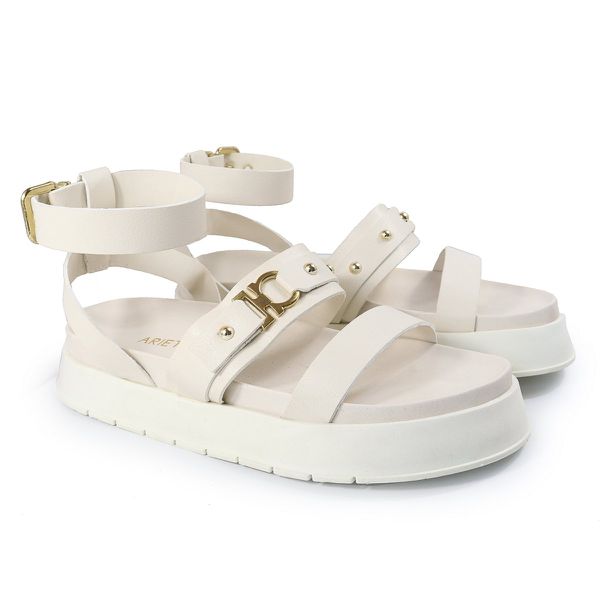 Papete Feminina Sofia Sola Alta Off White