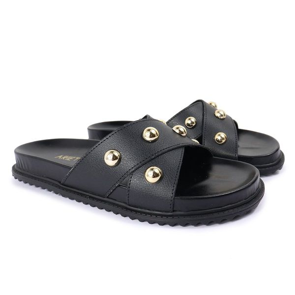 Sandalia Papete Sola Baixa Katia Preto