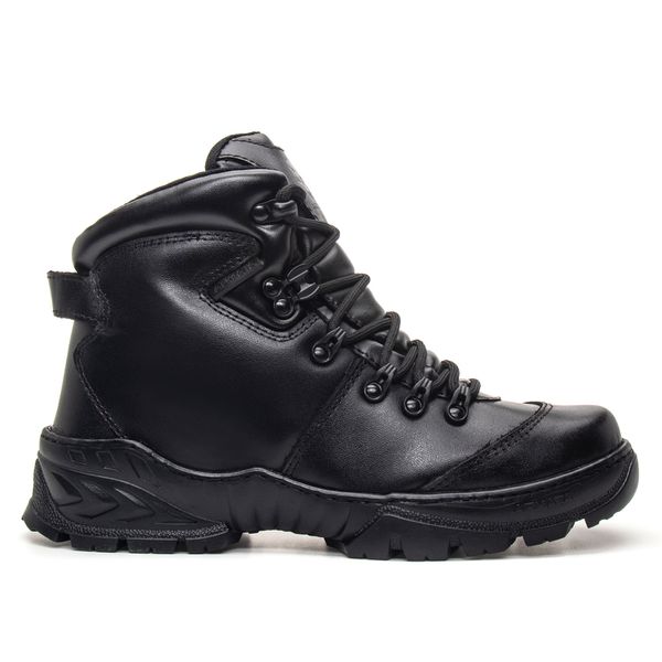 Bota Coturno Em Couro Militar Phaton