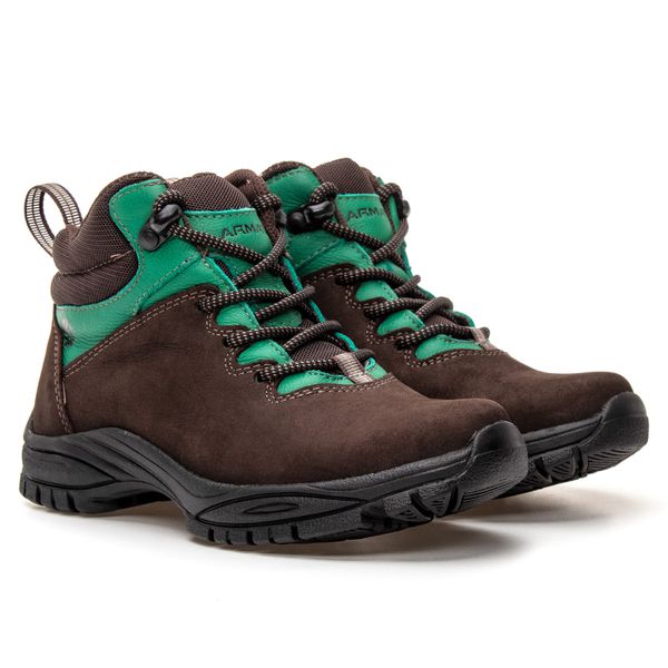 Bota Adventure Infantil ADV-01 - Café/Verde