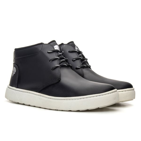 Bota Coturno Casual Adventure Legend- Preto/Branco