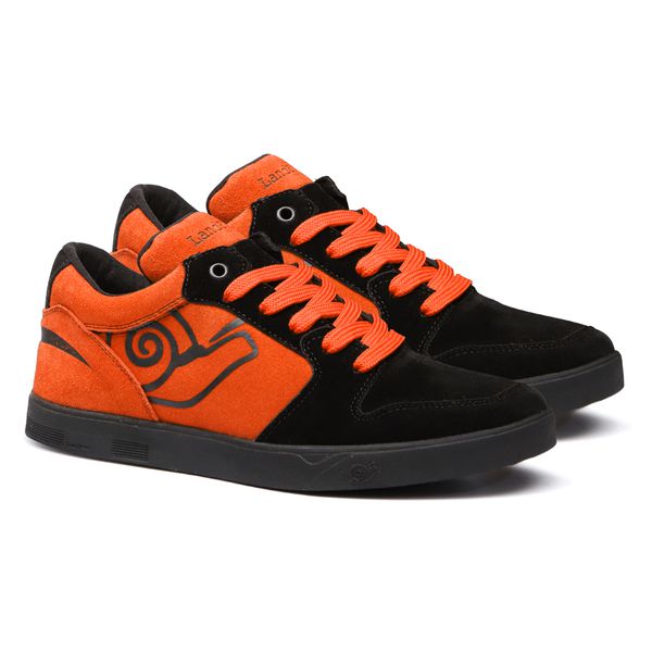 Tênis Skate Embarcadero Low Preto e Laranja - Landfeet 