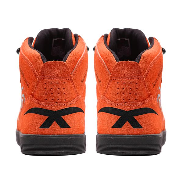 Skateboard Tenis Vermelho Cano Longo Cano Alto Tenis Ride Branco