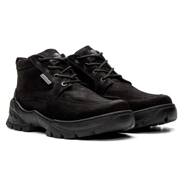 Bota Coturno Em Couro Militar Armata Bull - Preto