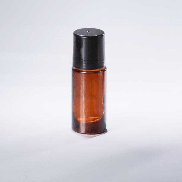 Frasco de Vidro Âmbar Roll-on Desodorante 50ml