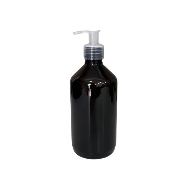 Frasco Pet Âmbar 500ml Válvula Pump R:28 Cor:Incolor