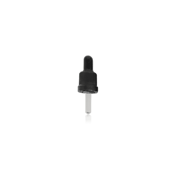 Tampa Conta-Gotas Para Frasco de 05ml Kit c/5 - Preta Lacre