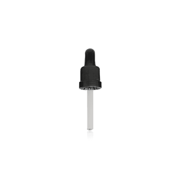 Tampa Conta-Gotas Para Frasco de 20ml Kit c/5 - Preta Lacre