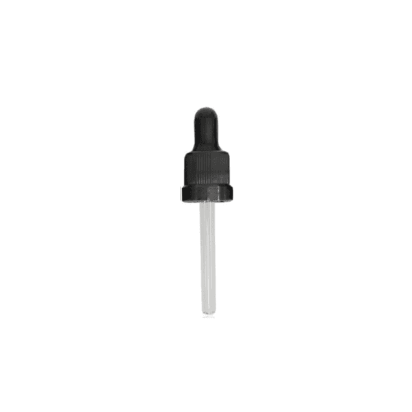 Tampa Conta-Gotas Para Frasco de 30ml Kit c/5 - Preta Lacre