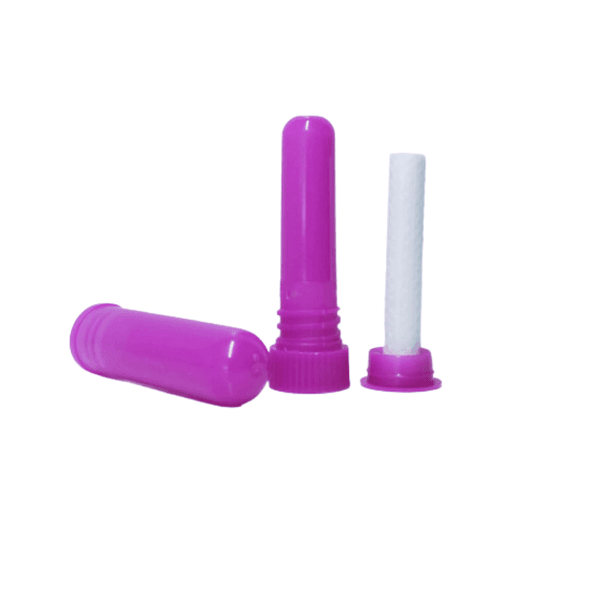 Inalador Nasal Plástico P/ Óleos Essenciais Kit c/2 - Roxo