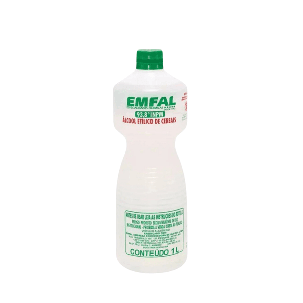 Álcool De Cereais 93,8° 1L