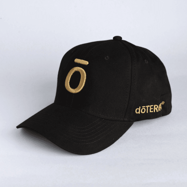 Boné Mácron dōTERRA Adulto Preto/Dourado