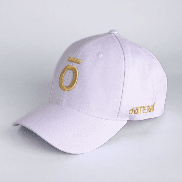 Boné Mácron dōTERRA Adulto Branco/Dourado