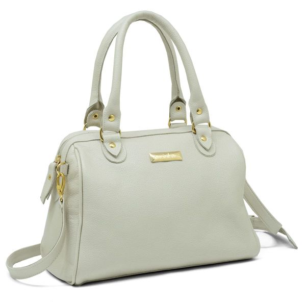 Bolsa Em Couro Legítimo Arredare 8600 Off white