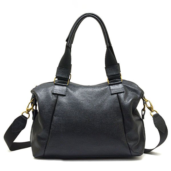 Bolsa Em Couro Legítimo Marco Aurélio 8607 Preto 
