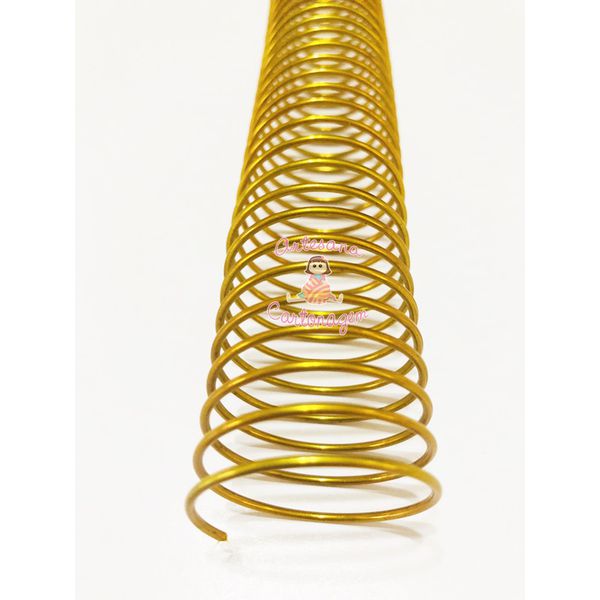 ESPIRAL DE AÇO DOURADO ½" (12,7 MM ) – 1 UNIDADE