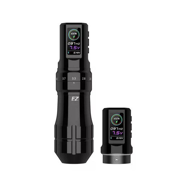 MÁQUINA DE TATUAGEM EZ PEN P3 PRÓ C/2 BATERIAS + CURSO AJUSTÁVEL 2,0 A 4,2MM