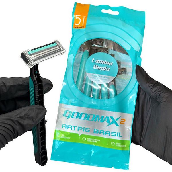 APARELHO DE BARBEAR GOODMAX ARTPIG 5 UNIDADES