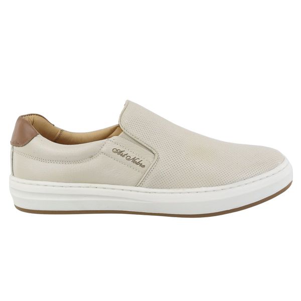 Sapatênis Masculino Iate 100% Couro Gelo 3102 ART NOBRE