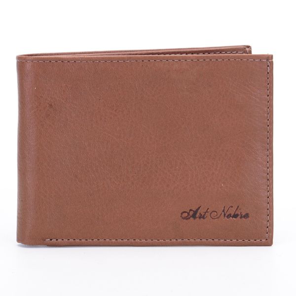 Carteira Masculina 100% Couro Whisky – Art Nobre Ref. 06 