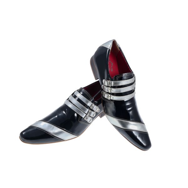 Sapato Masculino Italiano Em Couro Huxley Prata Ref: 143 Prata