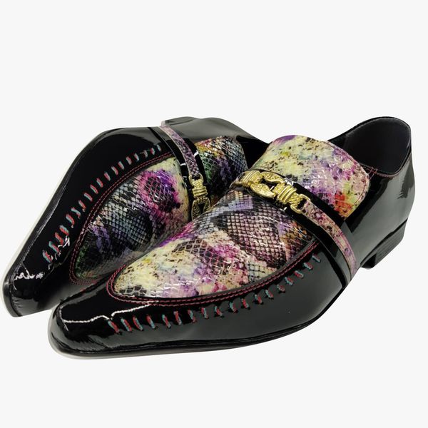 Sapato roxo hot sale masculino