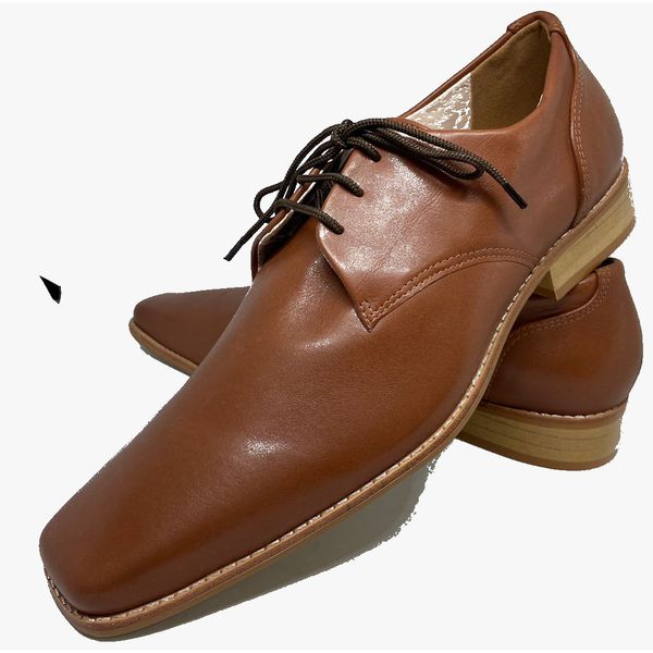 Sapato Masculino Em Couro Social Executivo Italian Collection Ref: 471 Marrom Marrom