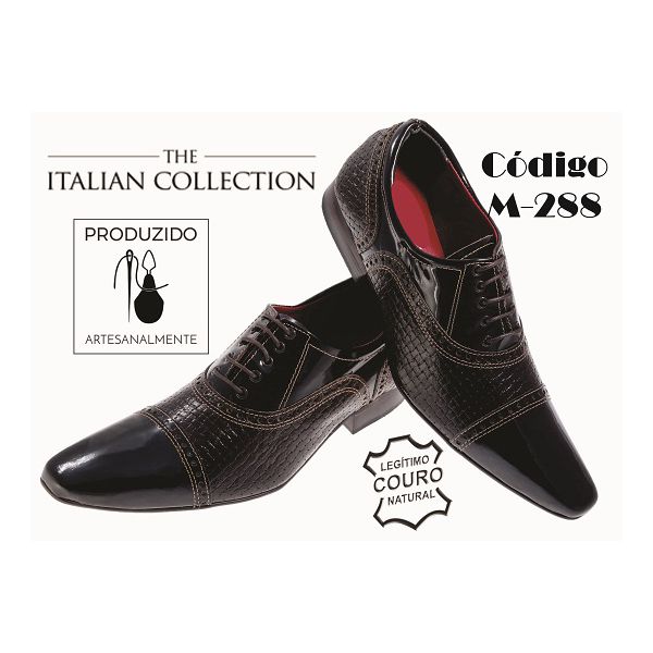 Sapato Masculino Italiano Em Couro Marrom Trice