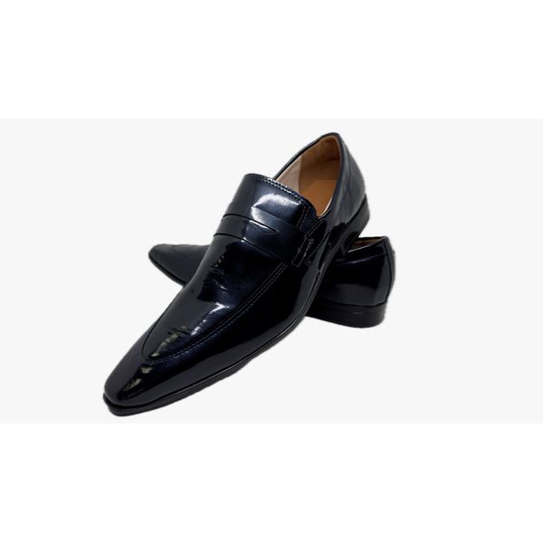 Sapato Masculino Italiano Em Couro Preto Mocassim Ref: D931